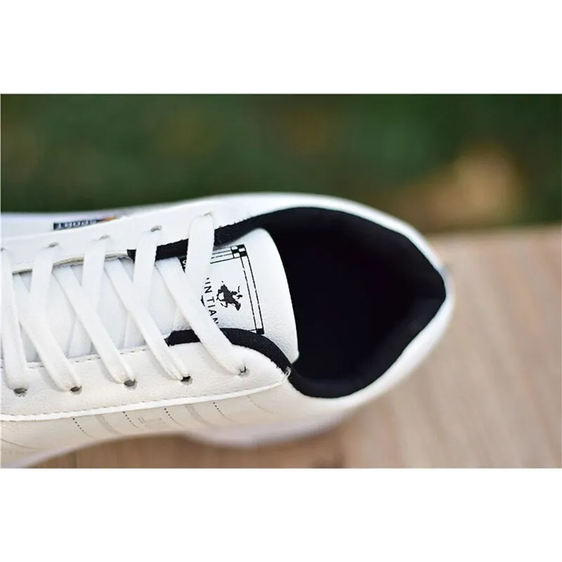 Large Size 38-47 Men&#39;s Running Shoes Fashion Air Cushion Sneakers Breathable Outdoor Sports Leather Shoes Non-Slip Male Sneakers