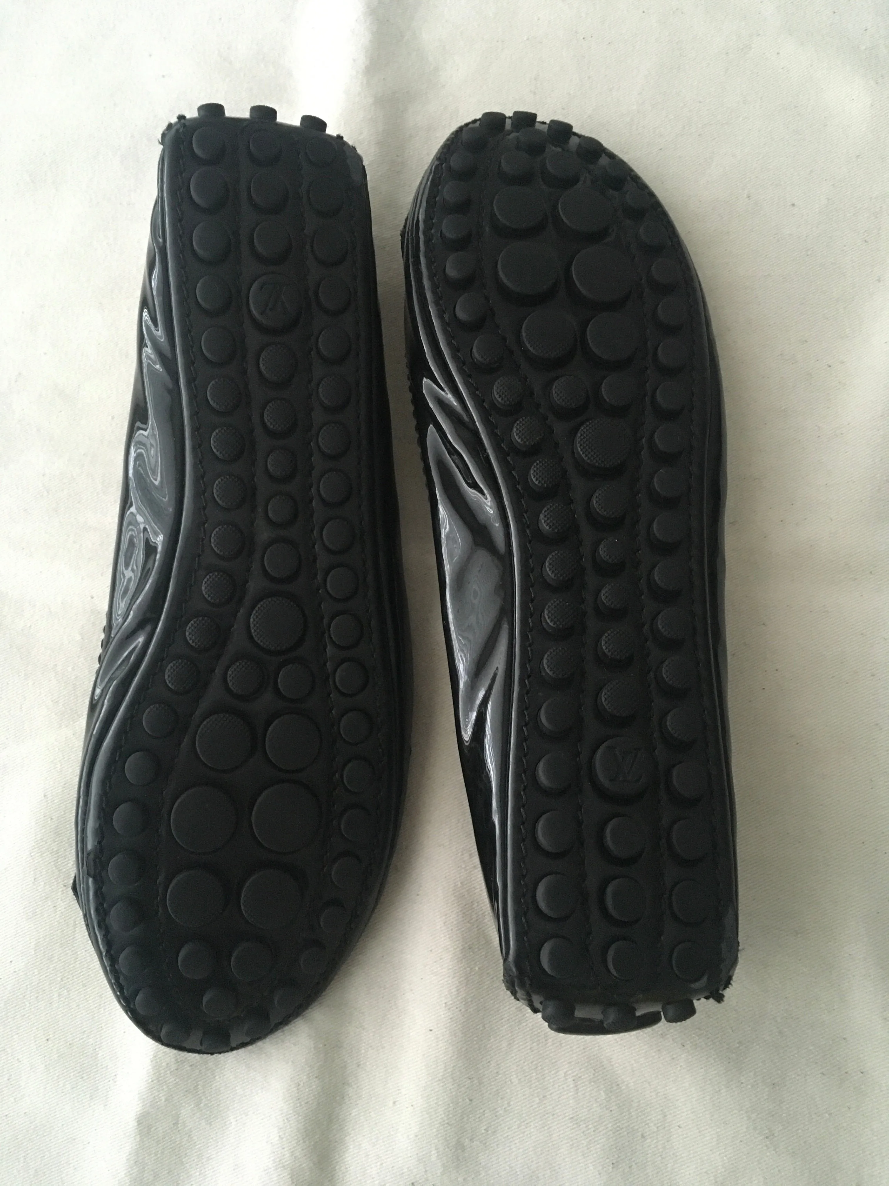 LOUIS VUITTON Patent Leather Ballet Flats Shoes Size 36 ladies