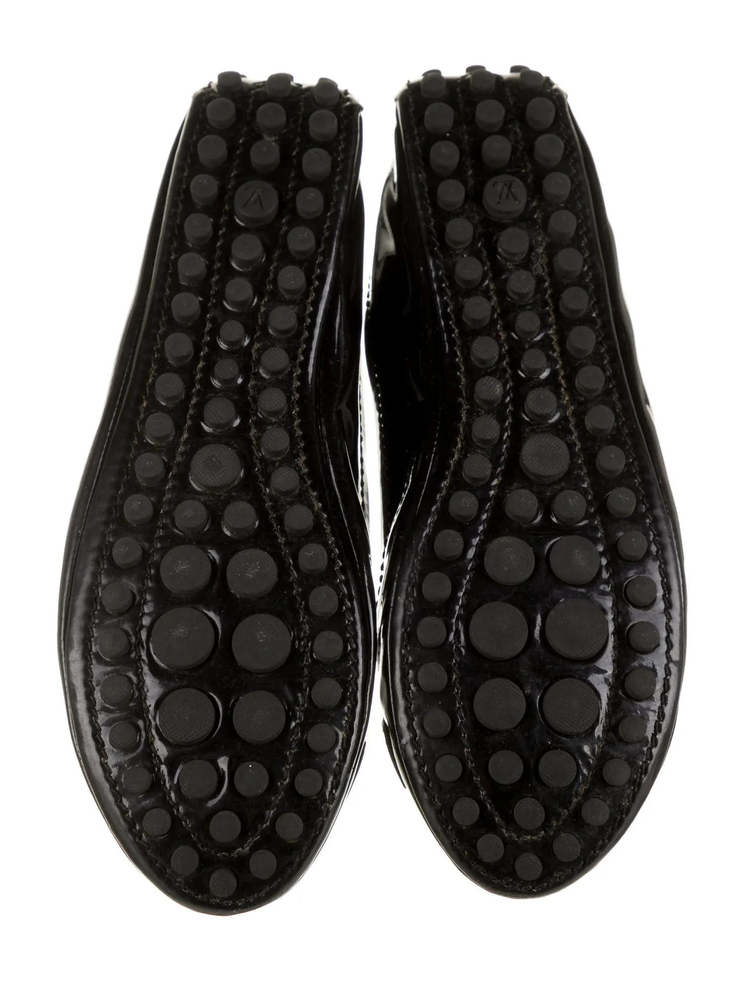 LOUIS VUITTON Patent Leather Ballet Flats Shoes Size 36 ladies