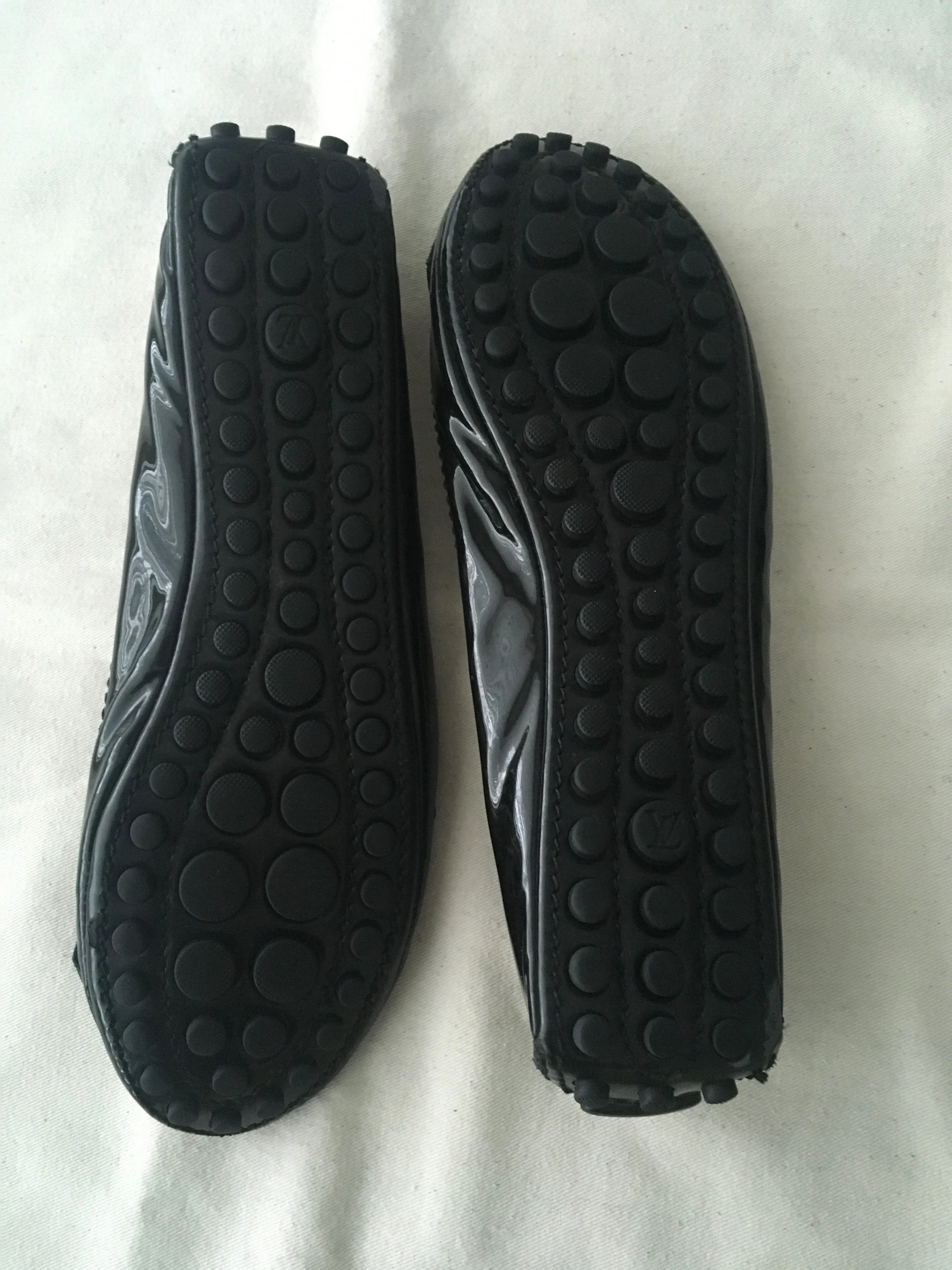 LOUIS VUITTON Patent Leather Ballet Flats Shoes Size 36 ladies