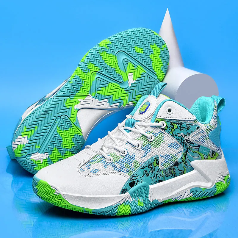 Men's Breathable Fly Knit Trendy Basketball Sports Shoes