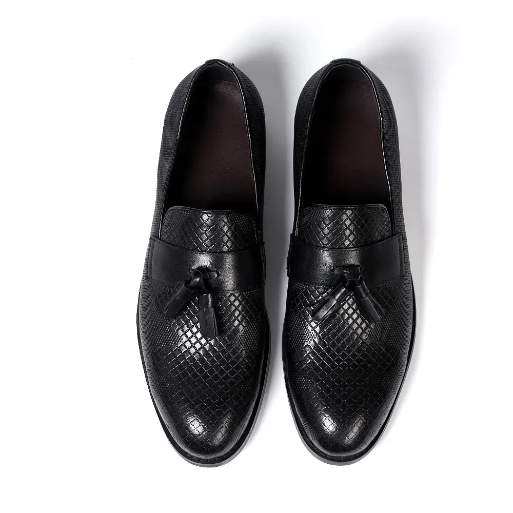 Men's Italian Style Genuine Leather Handmade Dress Loafers Shoes