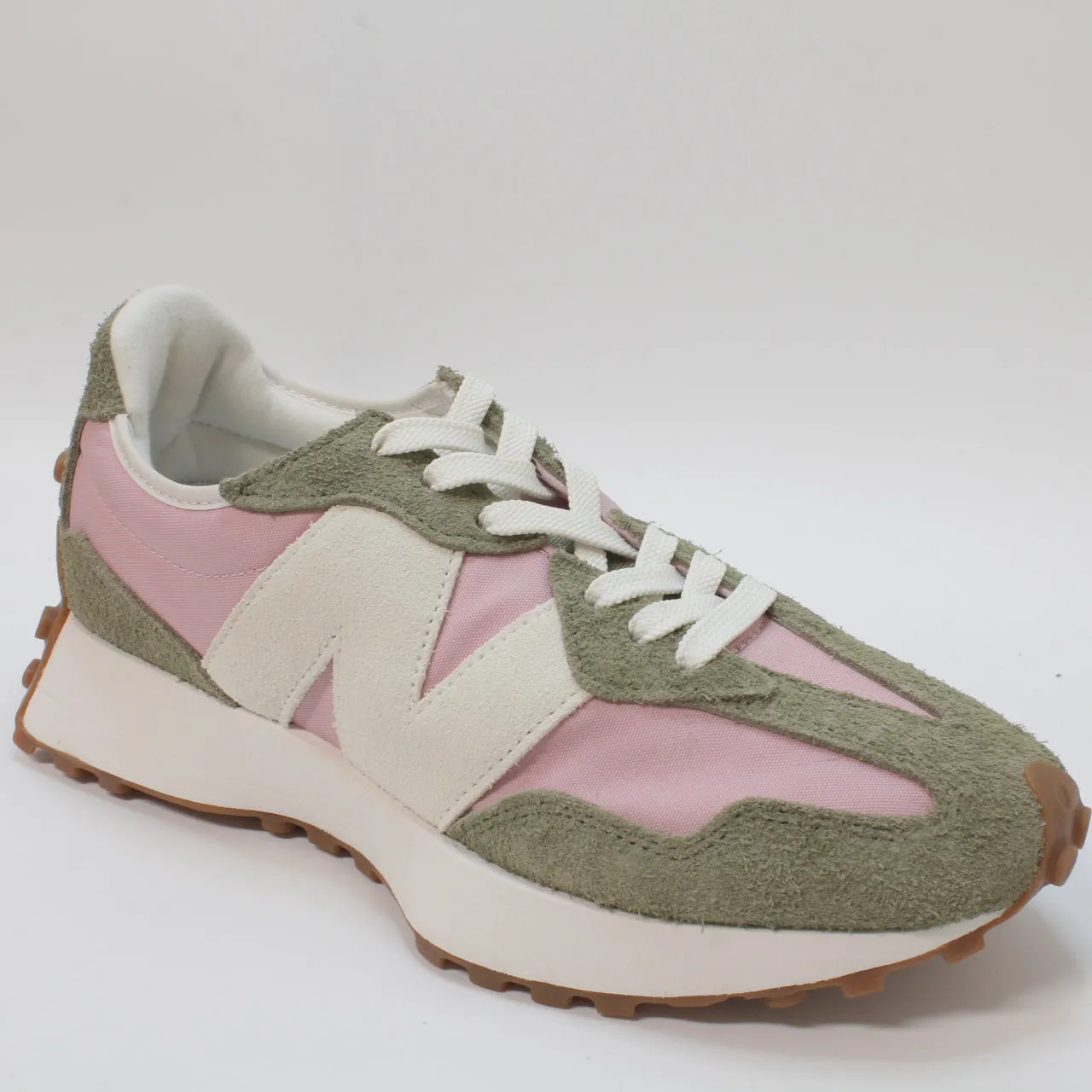 New Balance 327 Trainers Grey Pink White