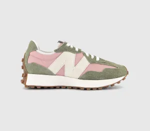 New Balance 327 Trainers Grey Pink White