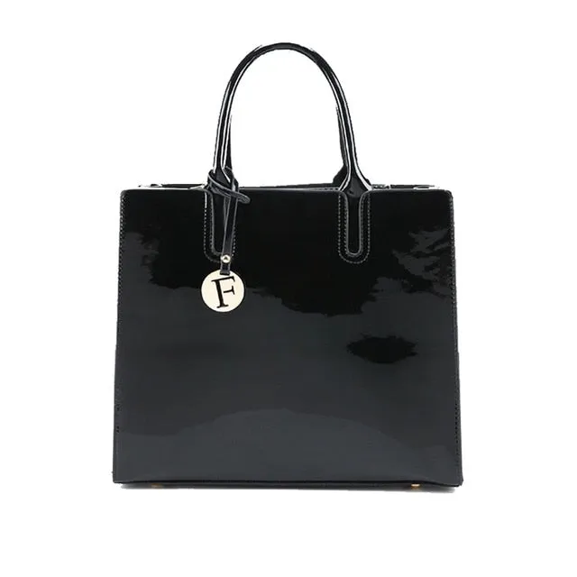 New Luxury Shiny Shoulder & Crossbody Bags, Set of 3
