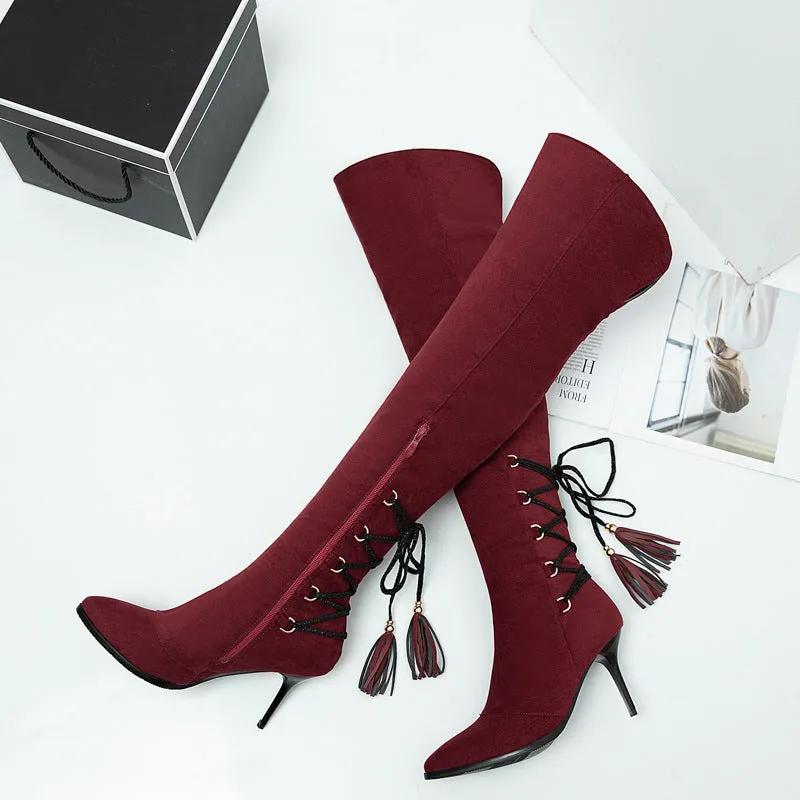 New Over The Knee Tassel Boots
