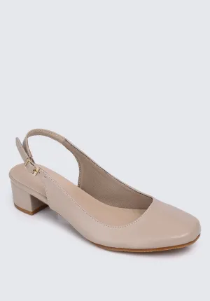 Palmer Comfy Heels In Almond