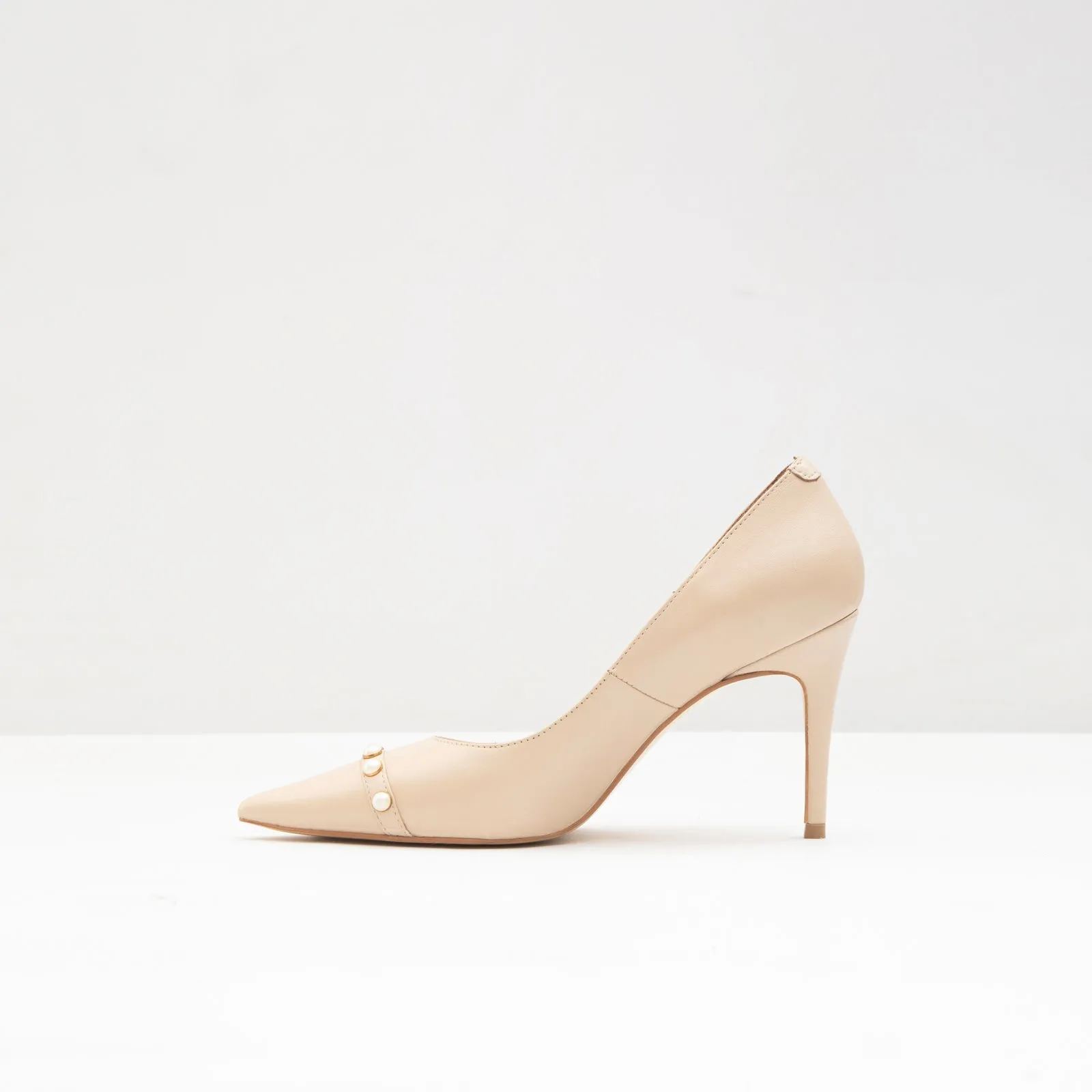 Potenza-TR real leather black woman heels