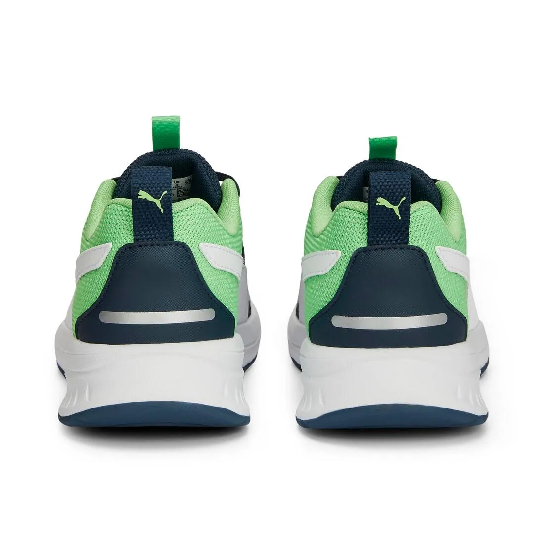 Puma Evolve Run Mesh Kid's Running Shoes - Dark Navy/Green