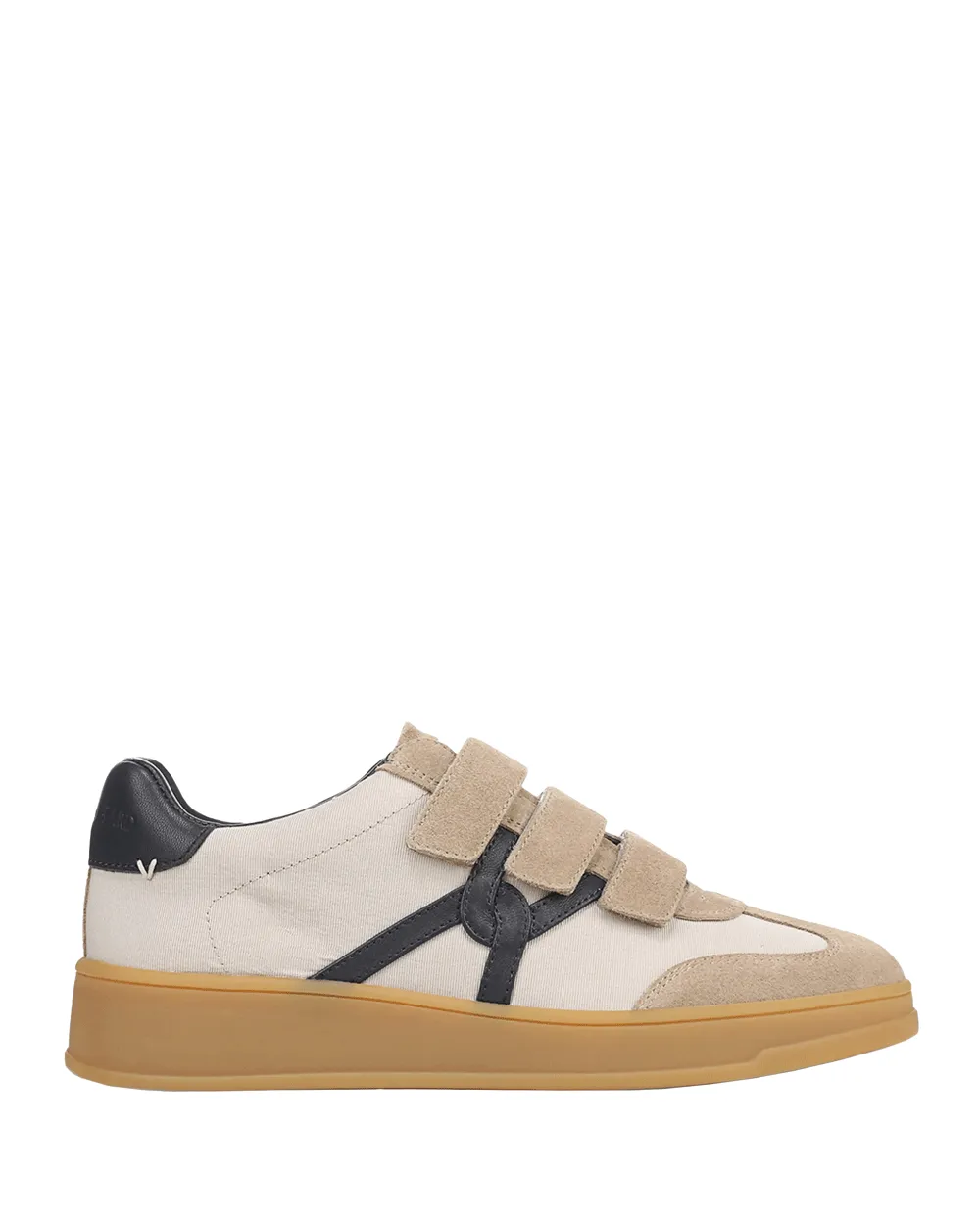 Reagan Velcro Strap Sneaker in Sand and Eclipse