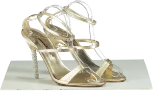 Sophia Webster Gold Rosalind Strappy High Heeled Sandals UK 8 EU 41