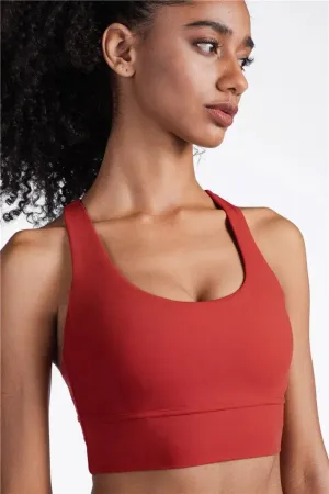 Summer Cross-Back Sports Bra – Breathable & Stylish Yoga Tank Top
