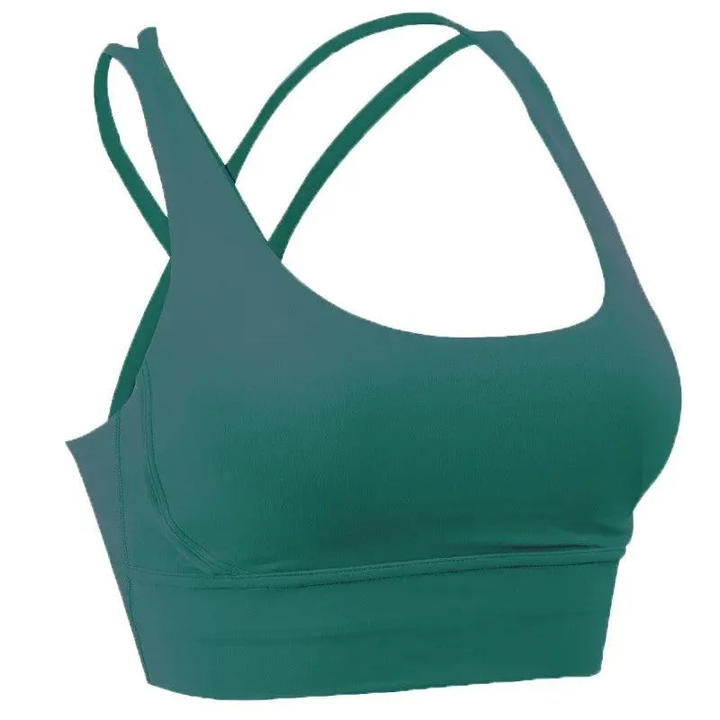 Summer Cross-Back Sports Bra – Breathable & Stylish Yoga Tank Top
