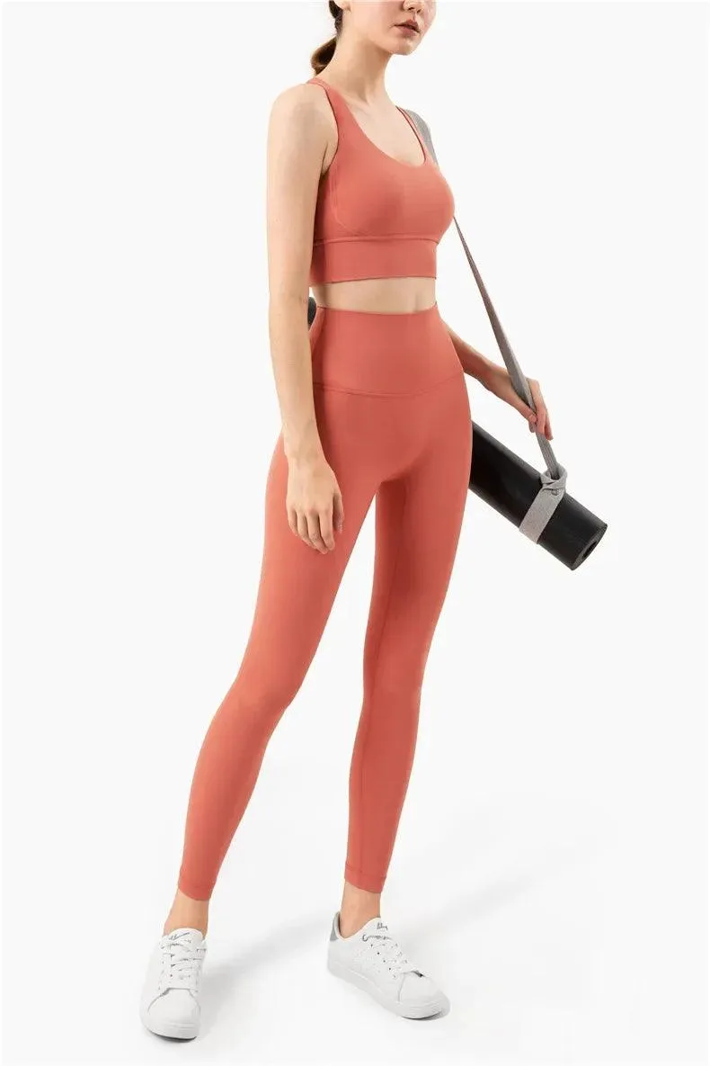 Summer Cross-Back Sports Bra – Breathable & Stylish Yoga Tank Top