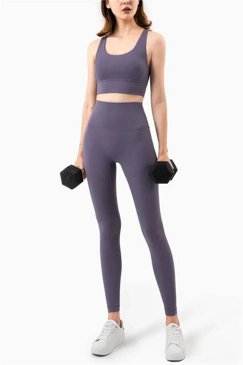 Summer Cross-Back Sports Bra – Breathable & Stylish Yoga Tank Top