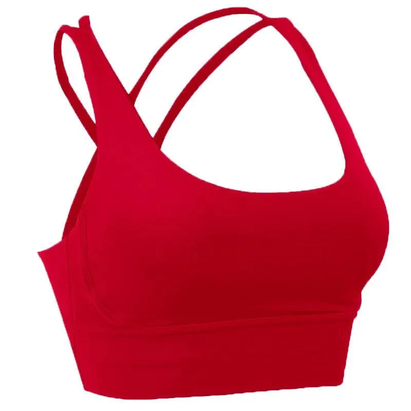 Summer Cross-Back Sports Bra – Breathable & Stylish Yoga Tank Top