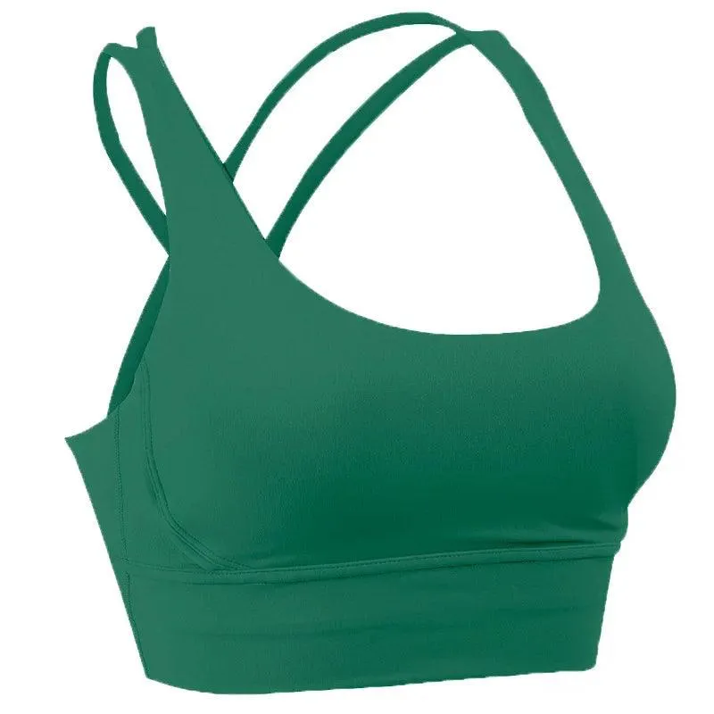 Summer Cross-Back Sports Bra – Breathable & Stylish Yoga Tank Top