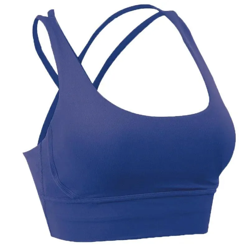 Summer Cross-Back Sports Bra – Breathable & Stylish Yoga Tank Top