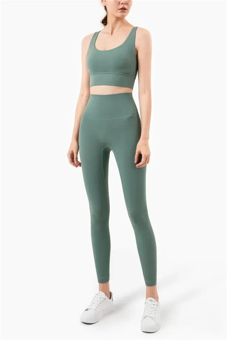 Summer Cross-Back Sports Bra – Breathable & Stylish Yoga Tank Top