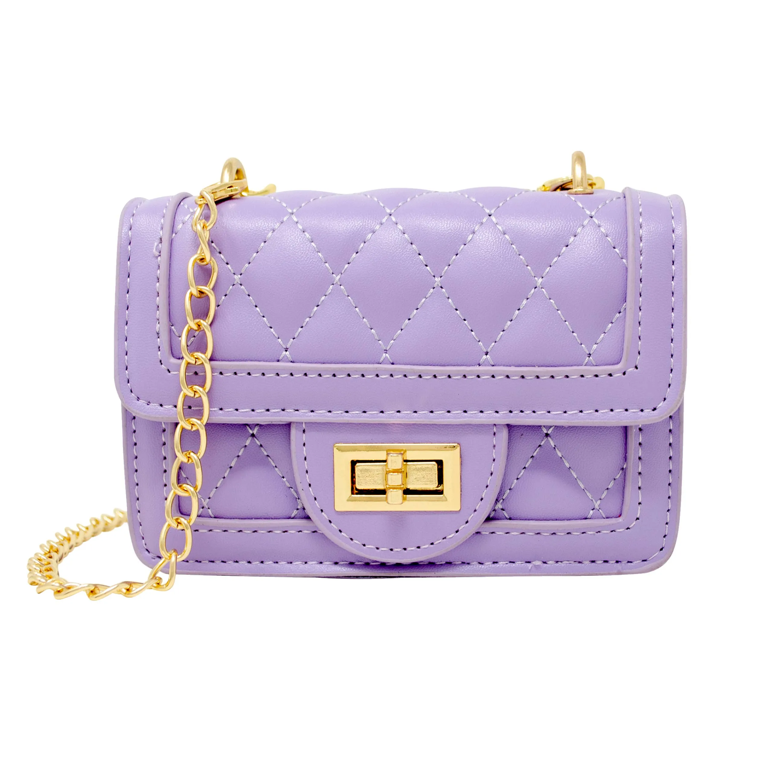 Tiny Classic Quilted Mini Purse: Red