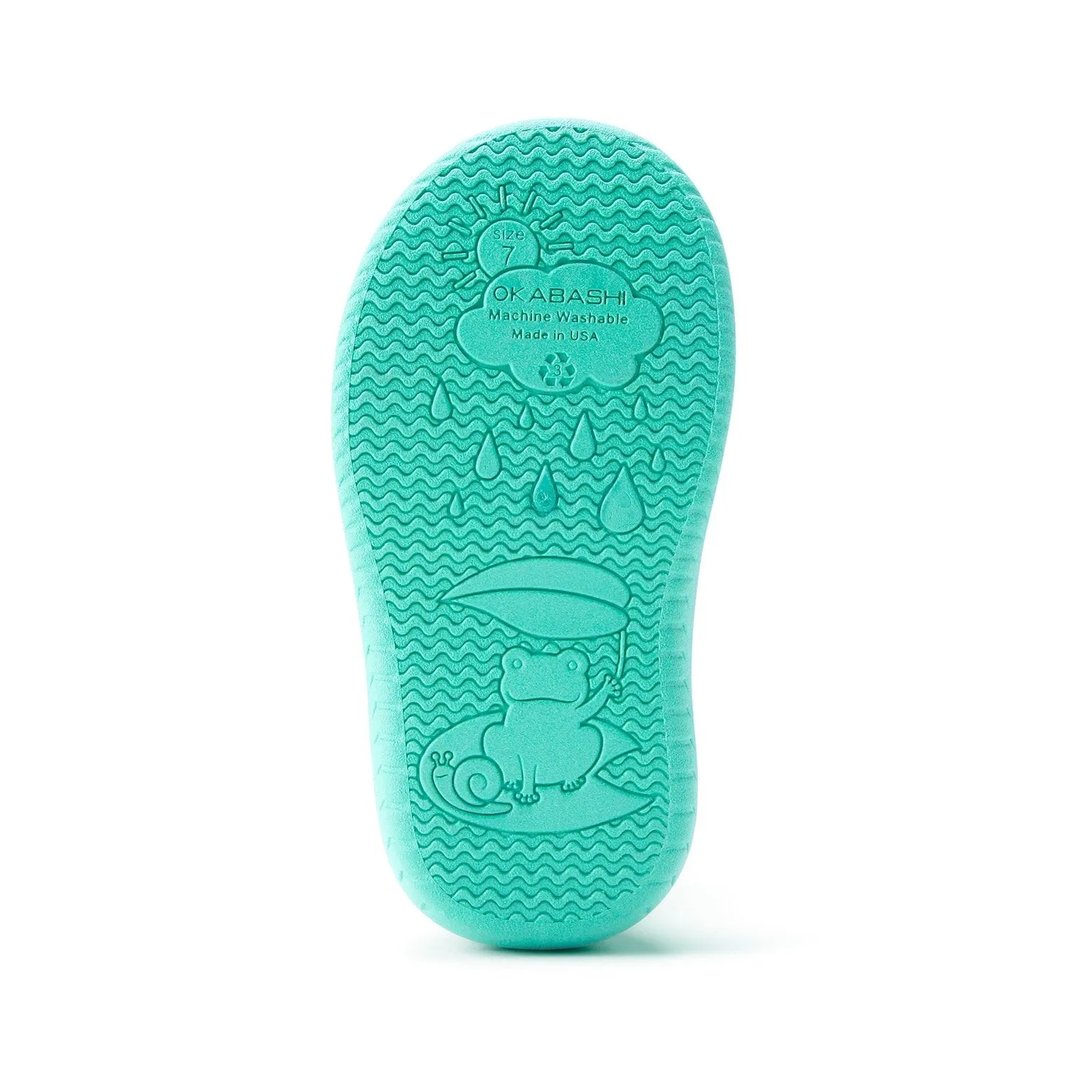 Toddler Kendall Rain Boots, Turquoise Sea Turtles