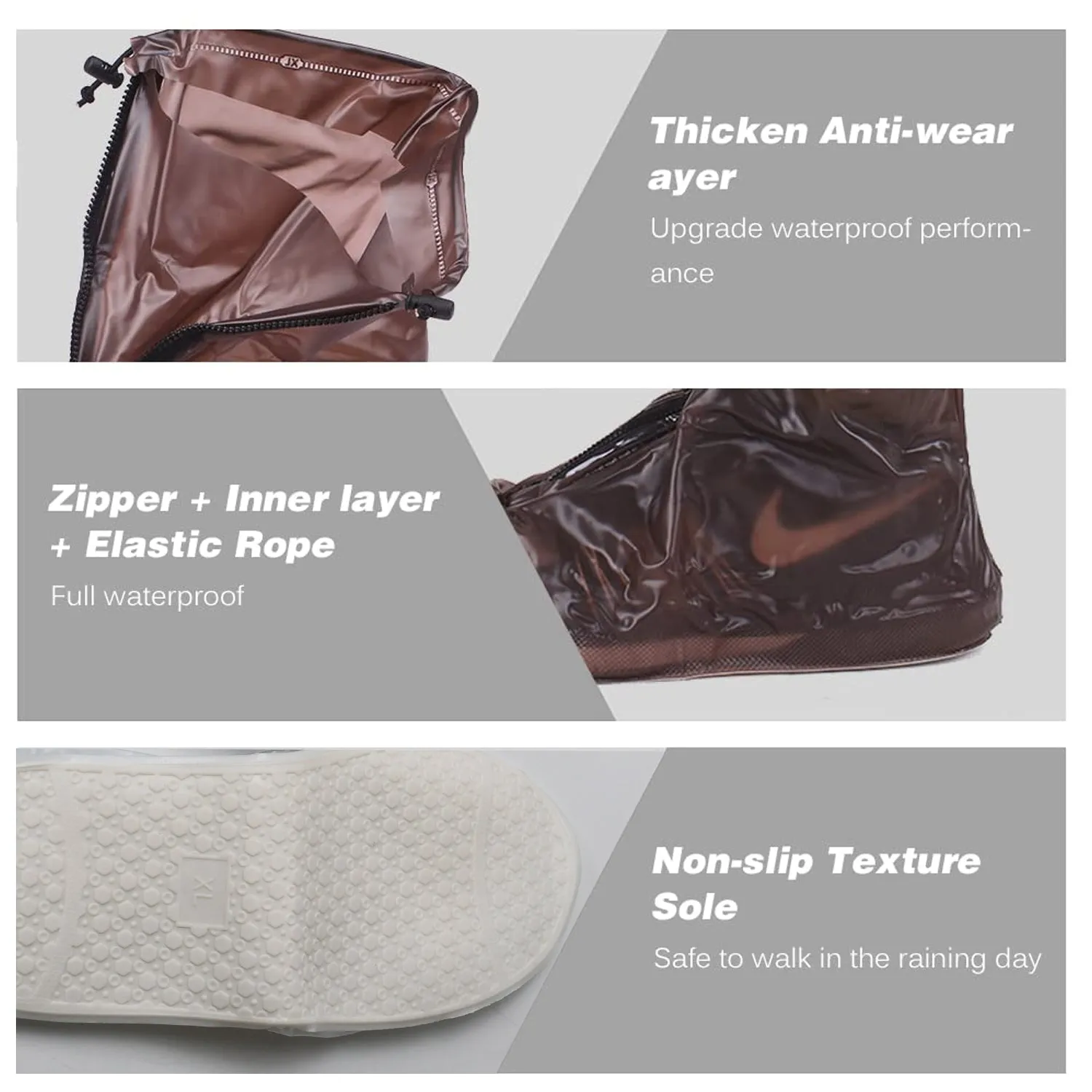 Transparent Waterproof Boots Cover for Kids & Adults