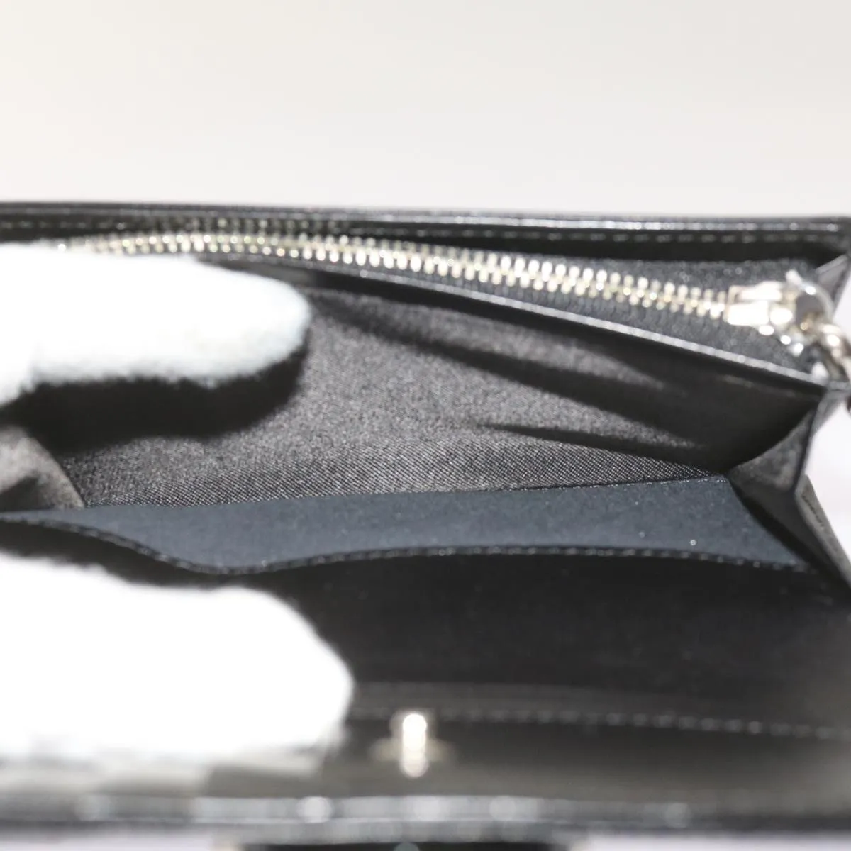 Trendy Inspired Burberry Nova Check Wallet Nylon Gray Black Auth Bs12103