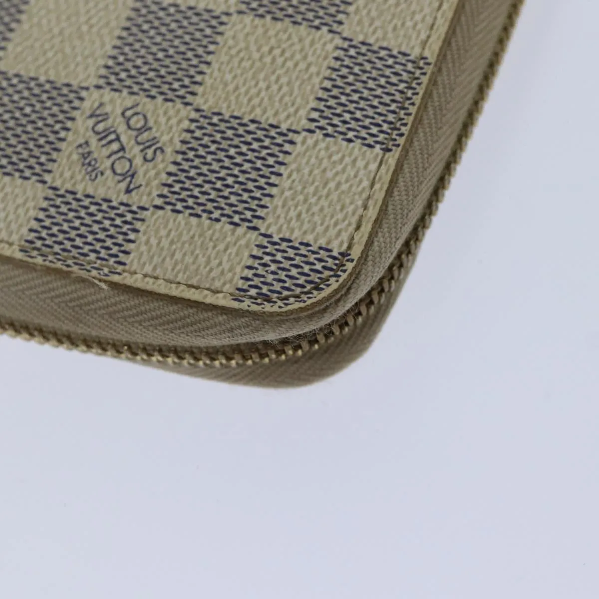Trendy Inspired Louis Vuitton Damier Azur Zippy Wallet Long Wallet N60019 Lv Auth 89303