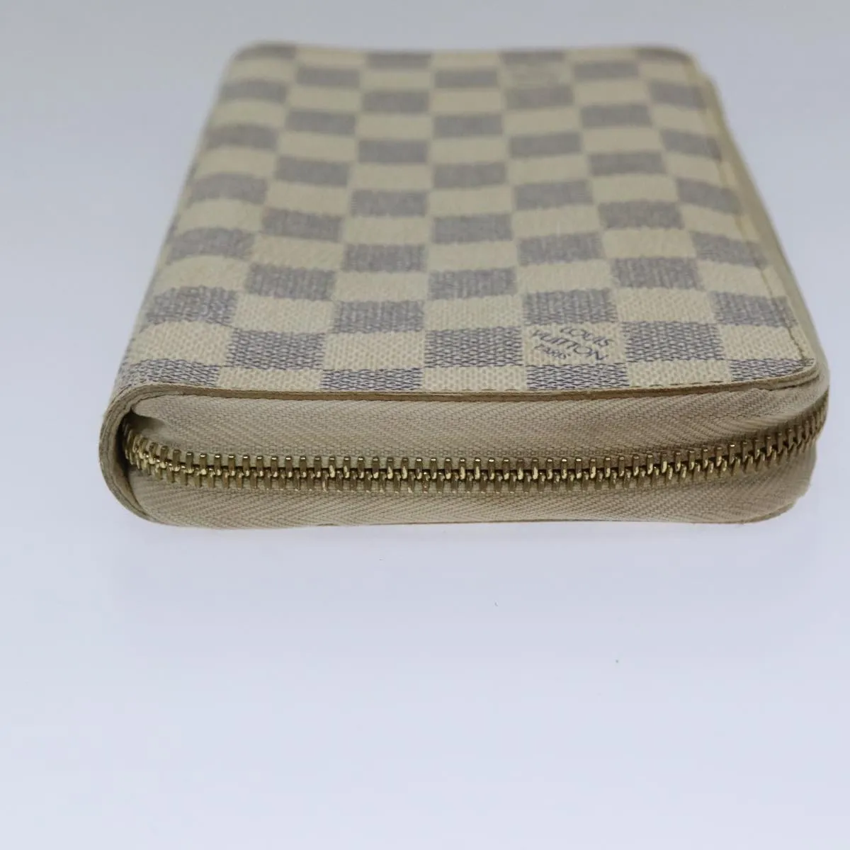 Trendy Inspired Louis Vuitton Damier Azur Zippy Wallet Long Wallet N60019 Lv Auth 89303