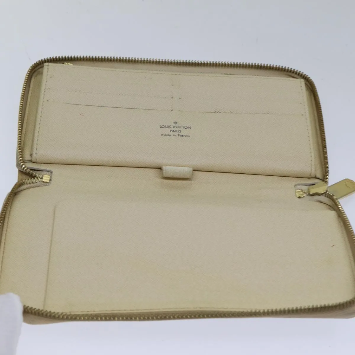 Trendy Inspired Louis Vuitton Damier Azur Zippy Wallet Long Wallet N60019 Lv Auth 89303