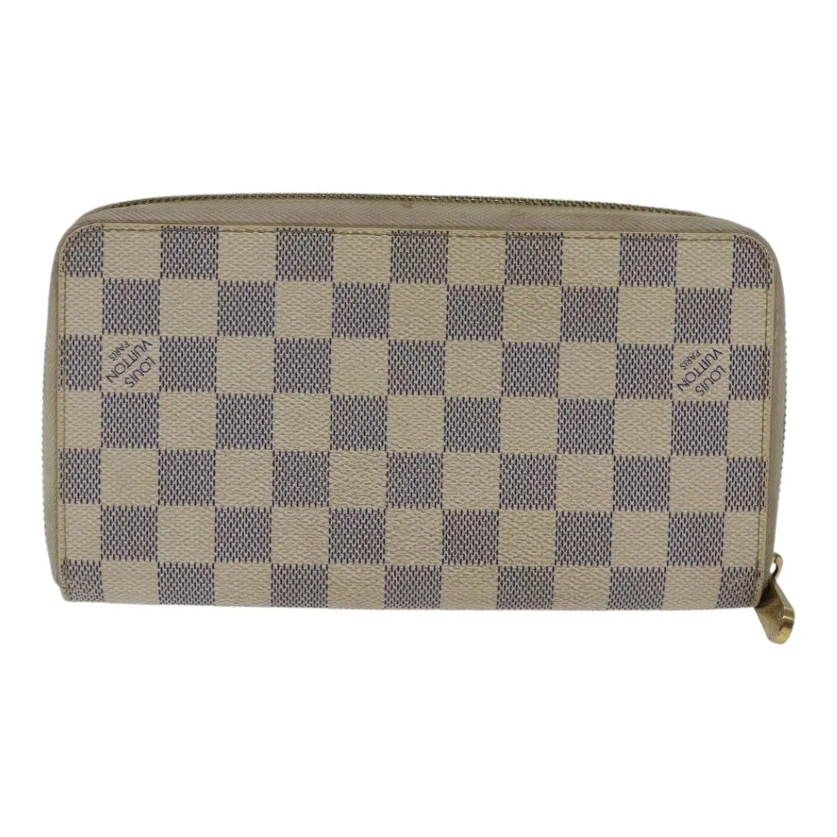 Trendy Inspired Louis Vuitton Damier Azur Zippy Wallet Long Wallet N60019 Lv Auth 89303