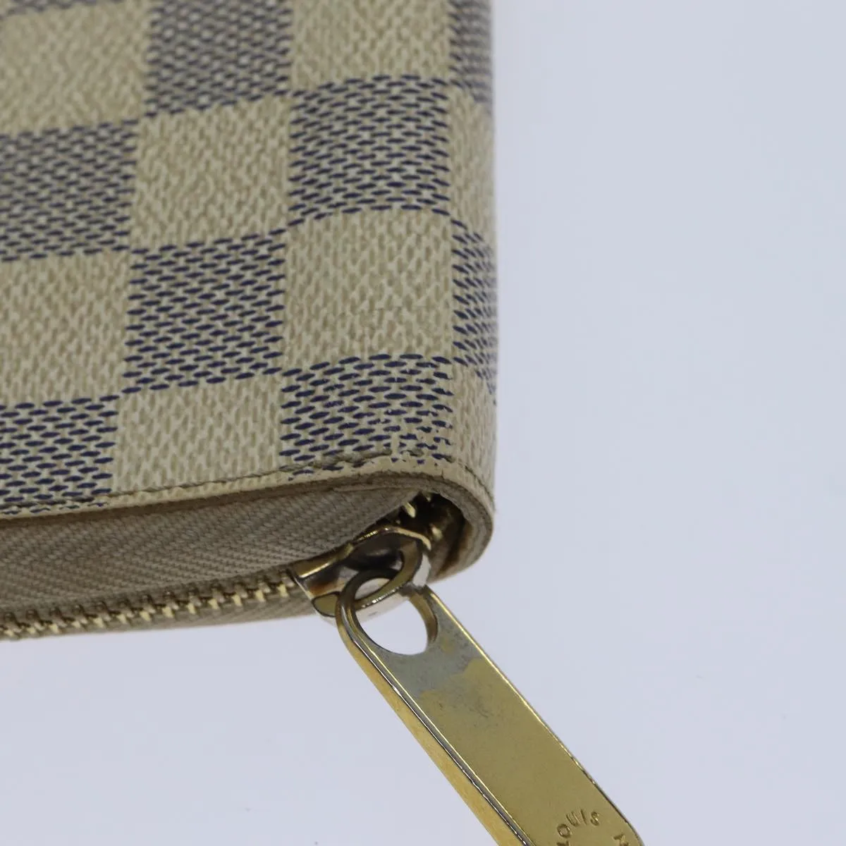 Trendy Inspired Louis Vuitton Damier Azur Zippy Wallet Long Wallet N60019 Lv Auth 89303