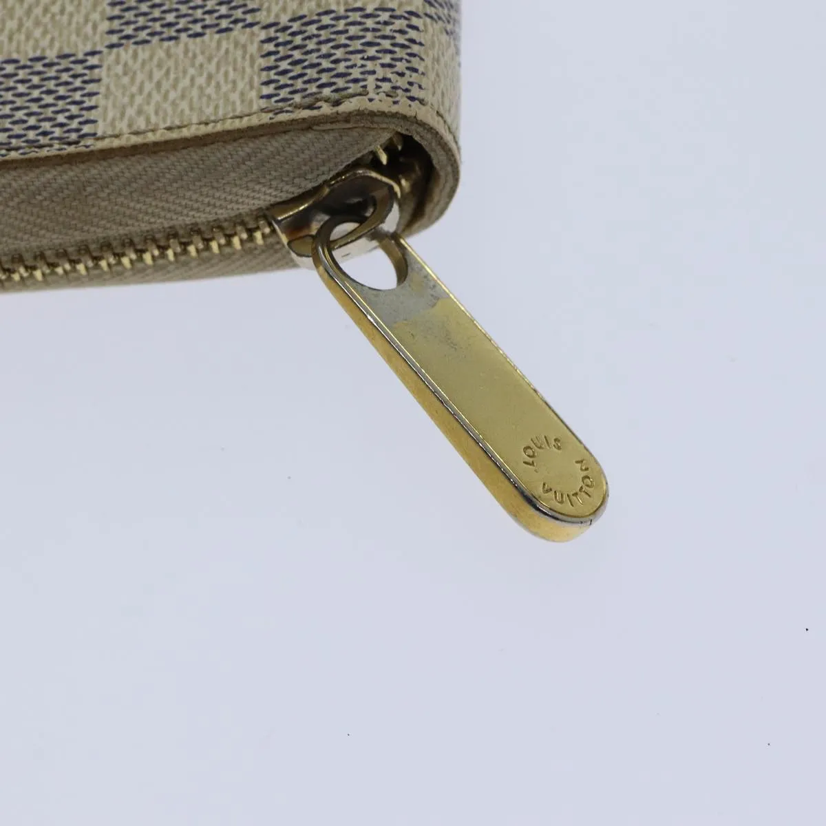 Trendy Inspired Louis Vuitton Damier Azur Zippy Wallet Long Wallet N60019 Lv Auth 89303