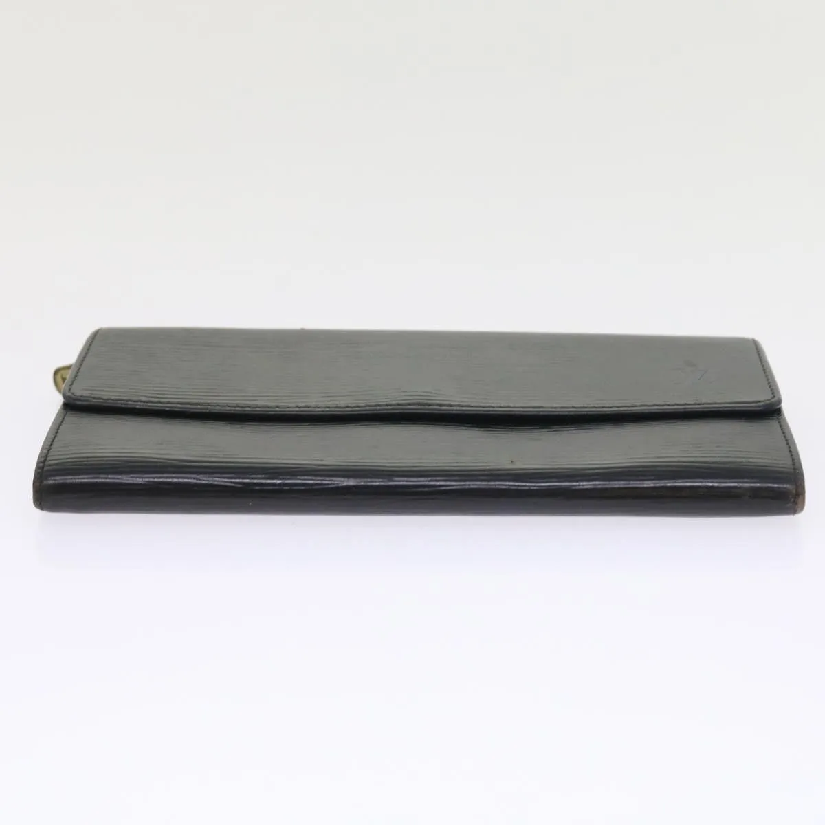 Trendy Inspired Louis Vuitton Epi Pochette Porte Monnaie Credit Wallet Noir M63572 Lv Auth 56119
