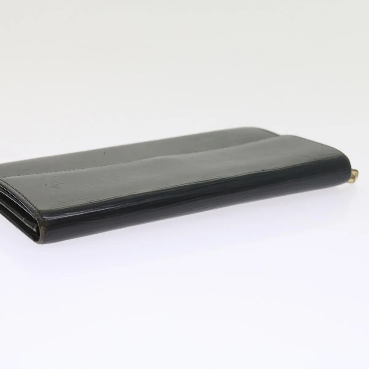 Trendy Inspired Louis Vuitton Epi Pochette Porte Monnaie Credit Wallet Noir M63572 Lv Auth 56119