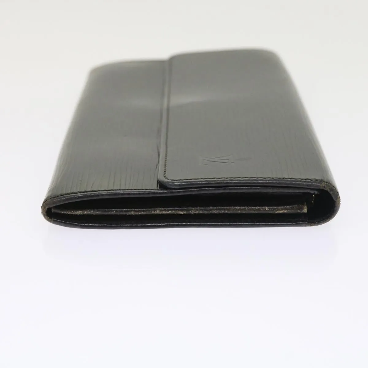 Trendy Inspired Louis Vuitton Epi Pochette Porte Monnaie Credit Wallet Noir M63572 Lv Auth 56119