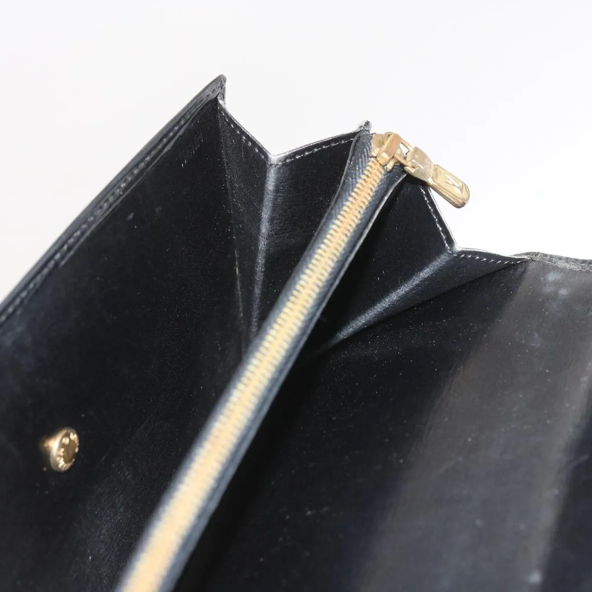 Trendy Inspired Louis Vuitton Epi Pochette Porte Monnaie Credit Wallet Noir M63572 Lv Auth 56119