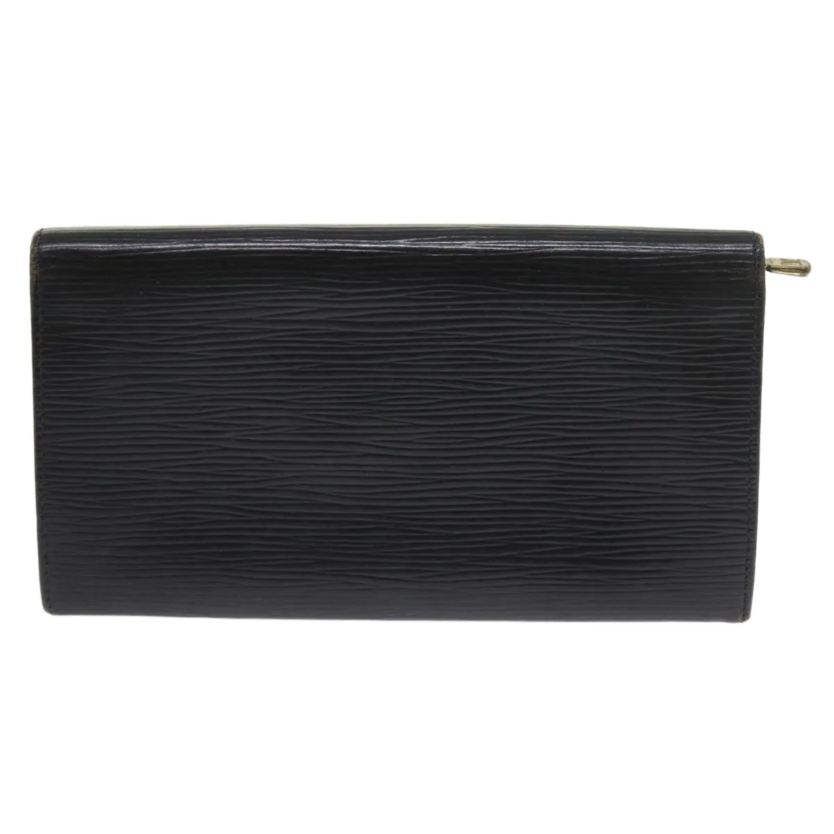Trendy Inspired Louis Vuitton Epi Pochette Porte Monnaie Credit Wallet Noir M63572 Lv Auth 56119