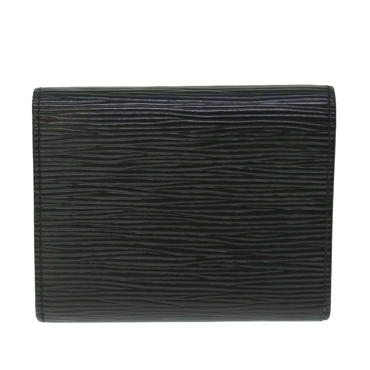 Trendy Inspired Louis Vuitton Epi Porte 12 Cartes Crdit Trifold Wallet Noir M63472 Lv Auth 56121