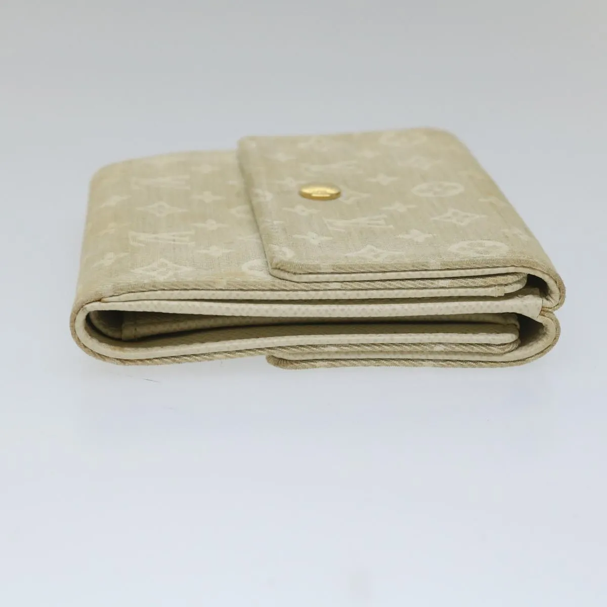 Trendy Inspired Louis Vuitton Mini Lin Porte Monnaie Bier Cartes Crdit Dunne M95309 Auth 56957