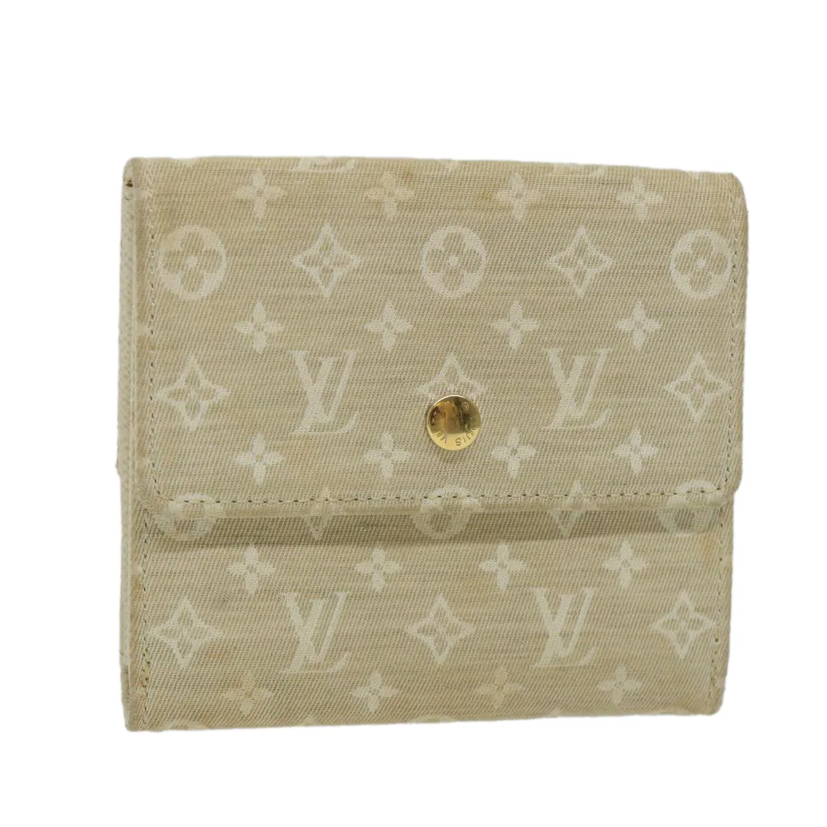 Trendy Inspired Louis Vuitton Mini Lin Porte Monnaie Bier Cartes Crdit Dunne M95309 Auth 56957