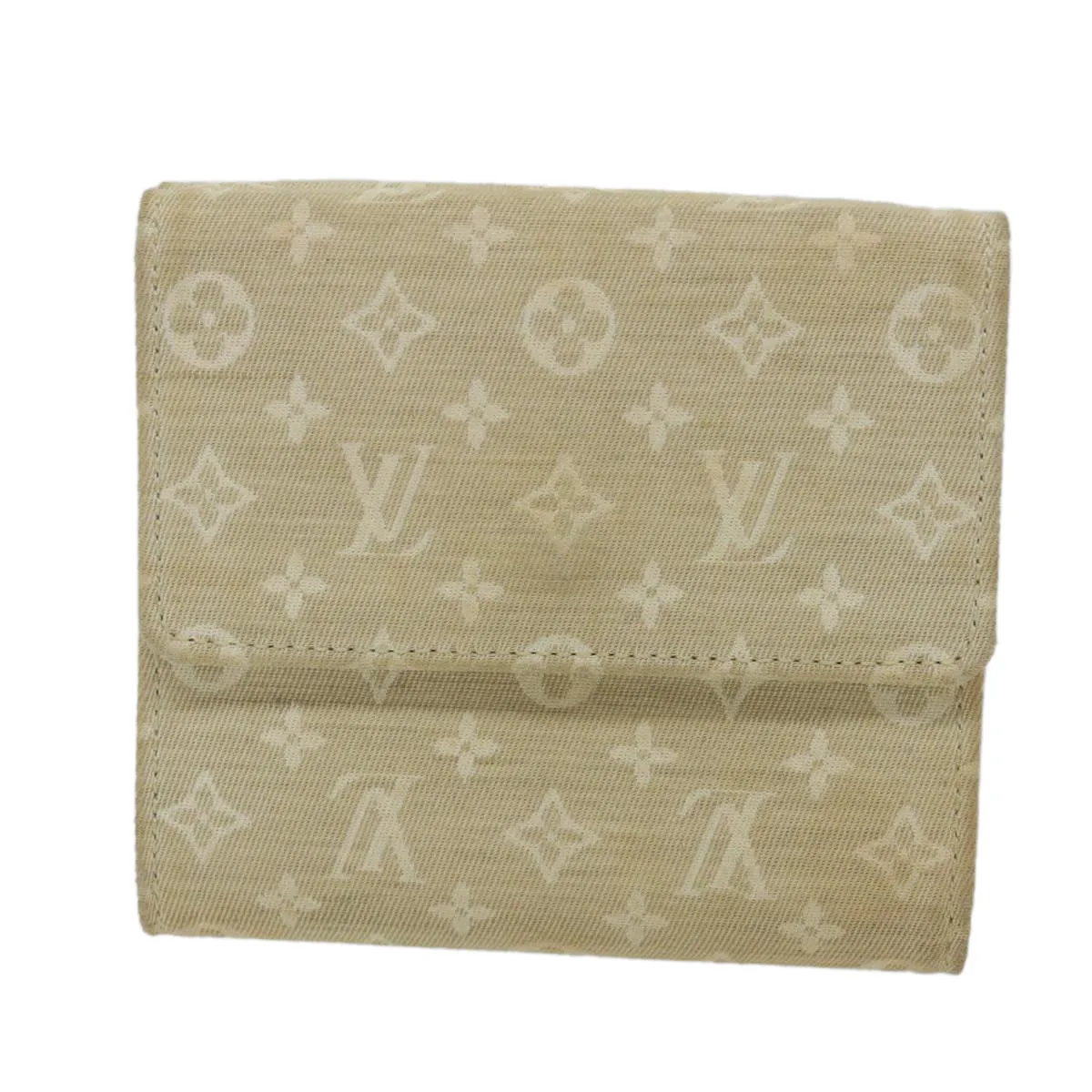 Trendy Inspired Louis Vuitton Mini Lin Porte Monnaie Bier Cartes Crdit Dunne M95309 Auth 56957