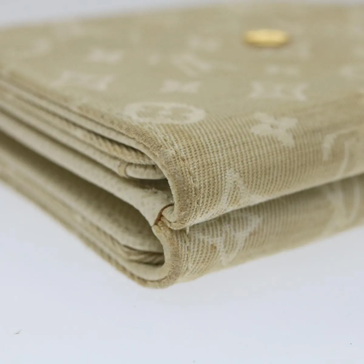 Trendy Inspired Louis Vuitton Mini Lin Porte Monnaie Bier Cartes Crdit Dunne M95309 Auth 56957