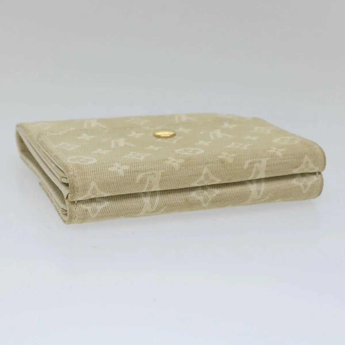 Trendy Inspired Louis Vuitton Mini Lin Porte Monnaie Bier Cartes Crdit Dunne M95309 Auth 56957