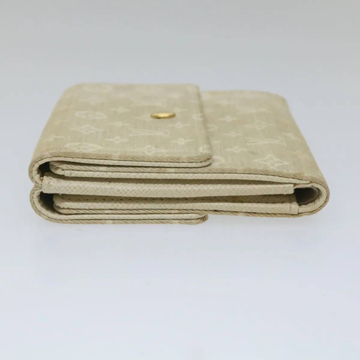 Trendy Inspired Louis Vuitton Mini Lin Porte Monnaie Bier Cartes Crdit Dunne M95309 Auth 56957