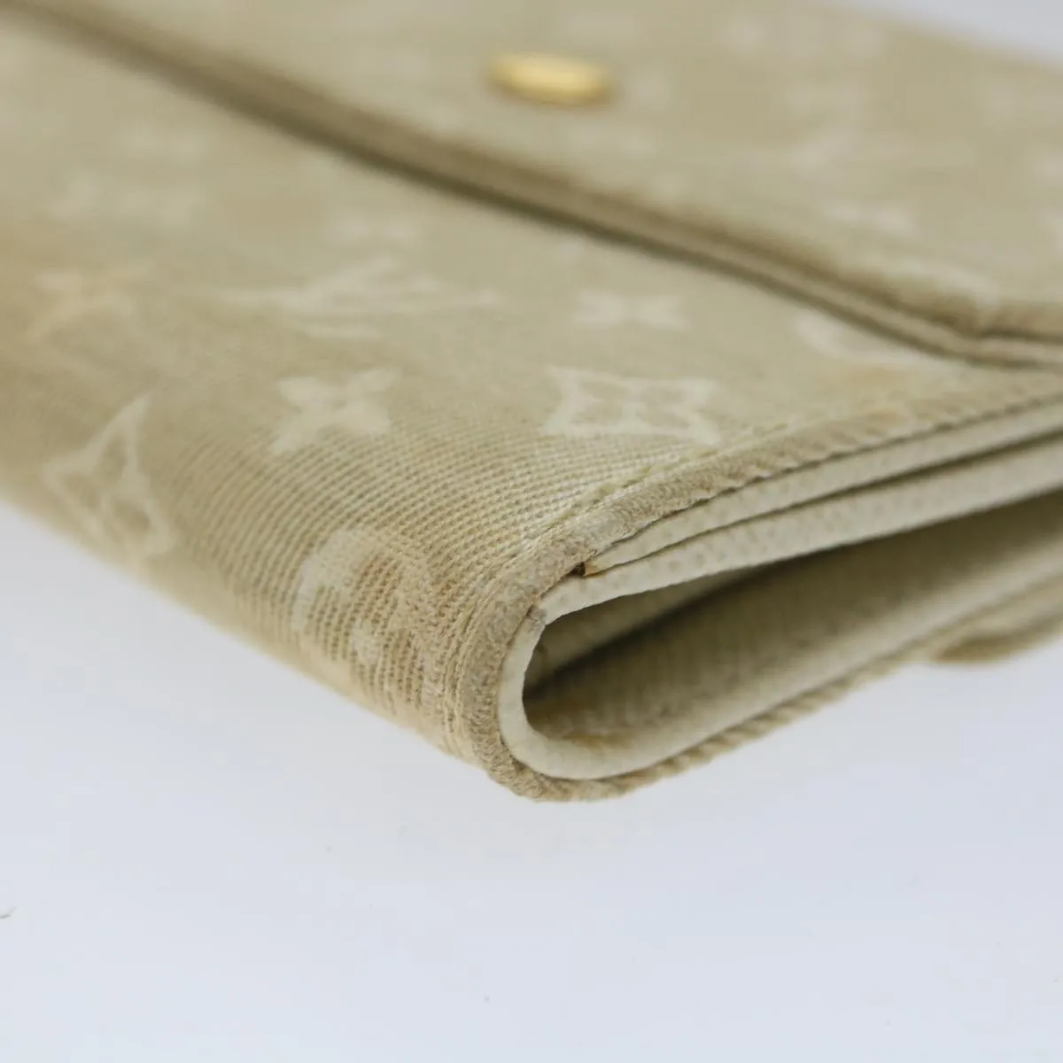 Trendy Inspired Louis Vuitton Mini Lin Porte Monnaie Bier Cartes Crdit Dunne M95309 Auth 56957