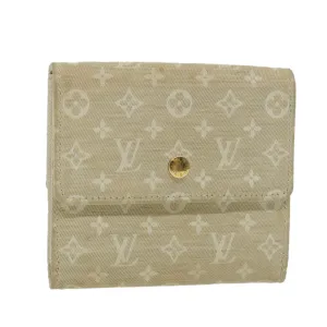 Trendy Inspired Louis Vuitton Mini Lin Porte Monnaie Bier Cartes Crdit Dunne M95309 Auth 56957