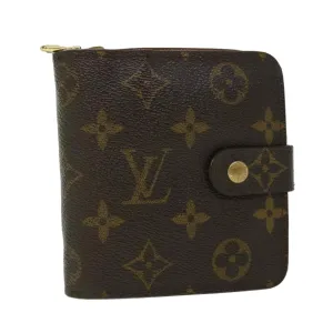 Trendy Inspired Louis Vuitton Monogram Compact Zip Wallet M61667 Lv Auth 52871