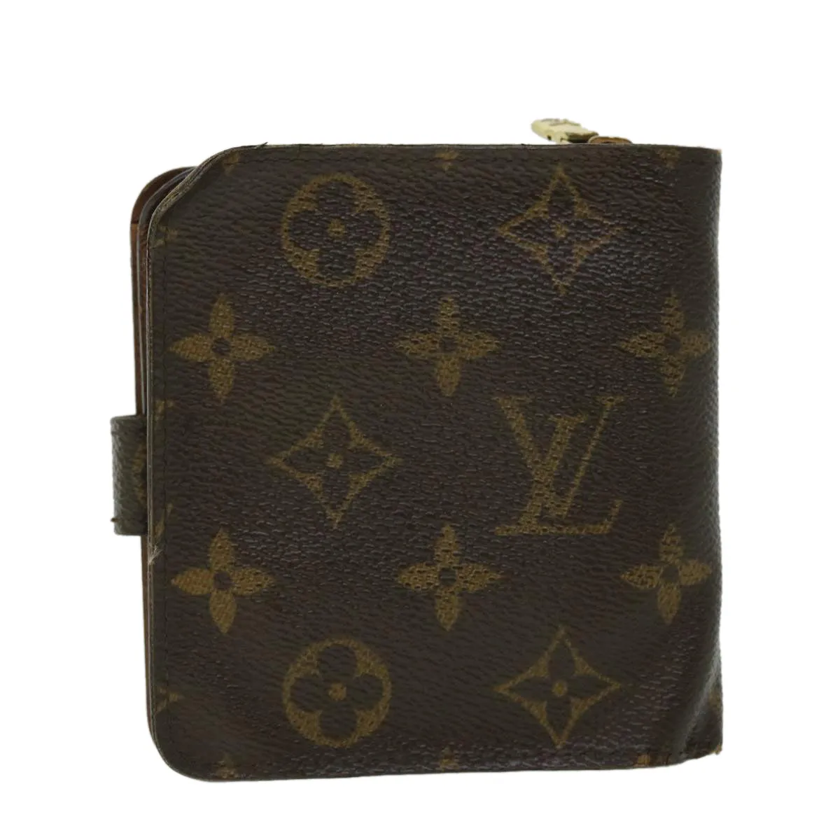 Trendy Inspired Louis Vuitton Monogram Compact Zip Wallet M61667 Lv Auth 52871
