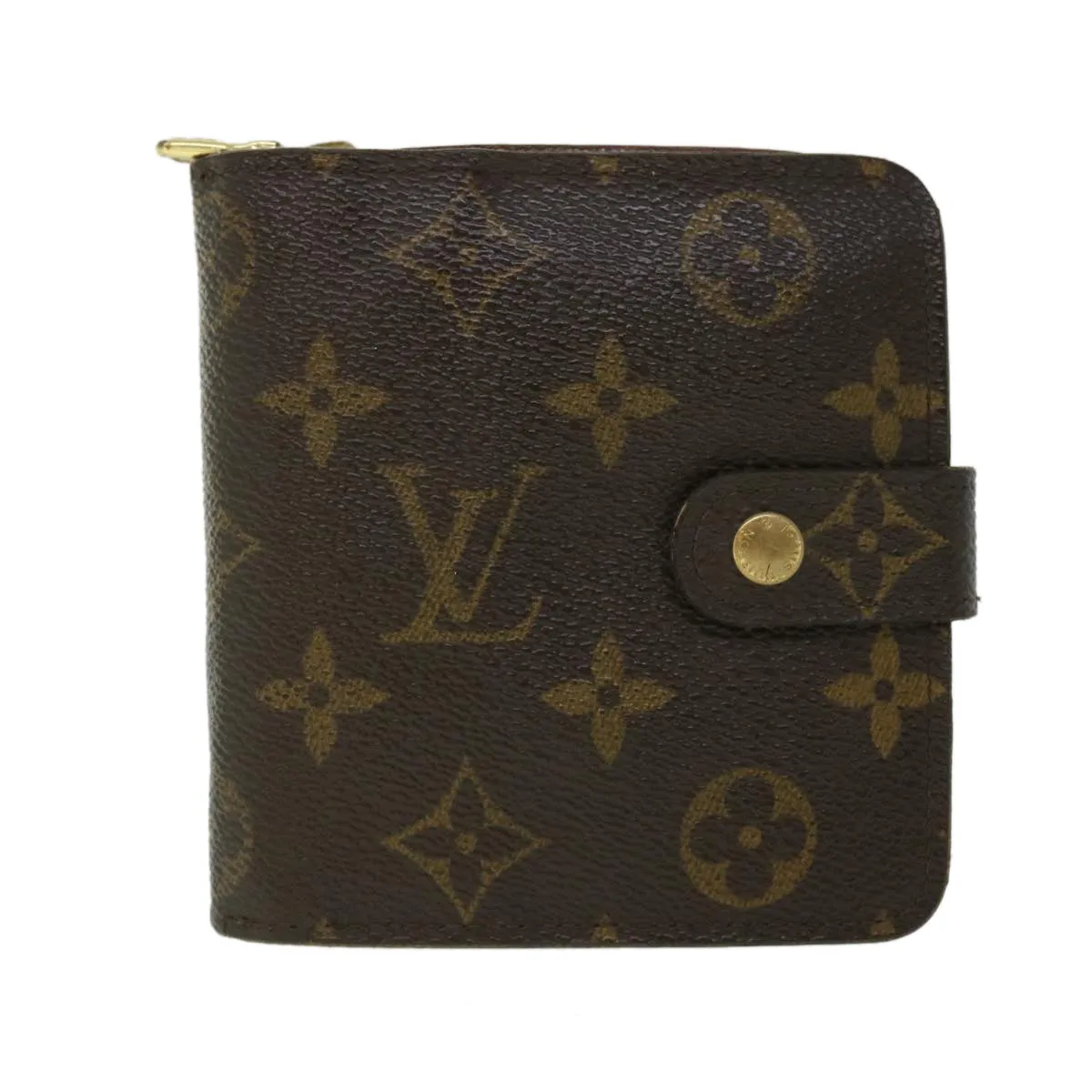 Trendy Inspired Louis Vuitton Monogram Compact Zip Wallet M61667 Lv Auth 52871